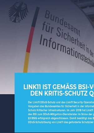 Link11 erfüllt alle BSI-Vorgaben für zertifizierten KRITIS-Schutz