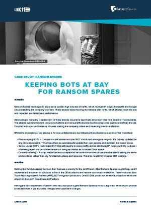 Case Study: Keeping Bots at Bay for Ransom Spares