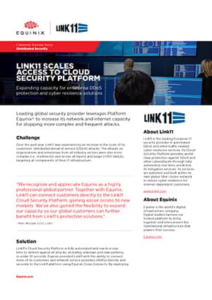 Case Study: Equinix and Link11 Connect their Platforms