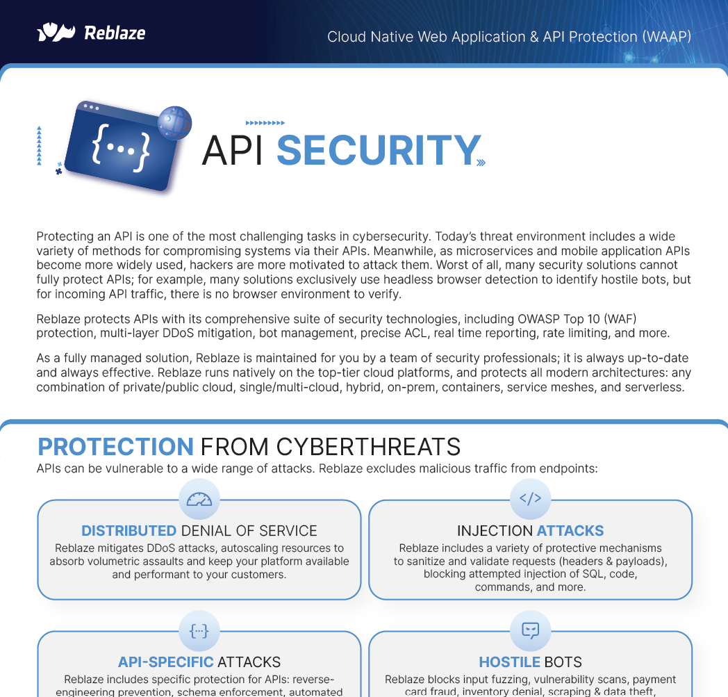 API Security Datasheet