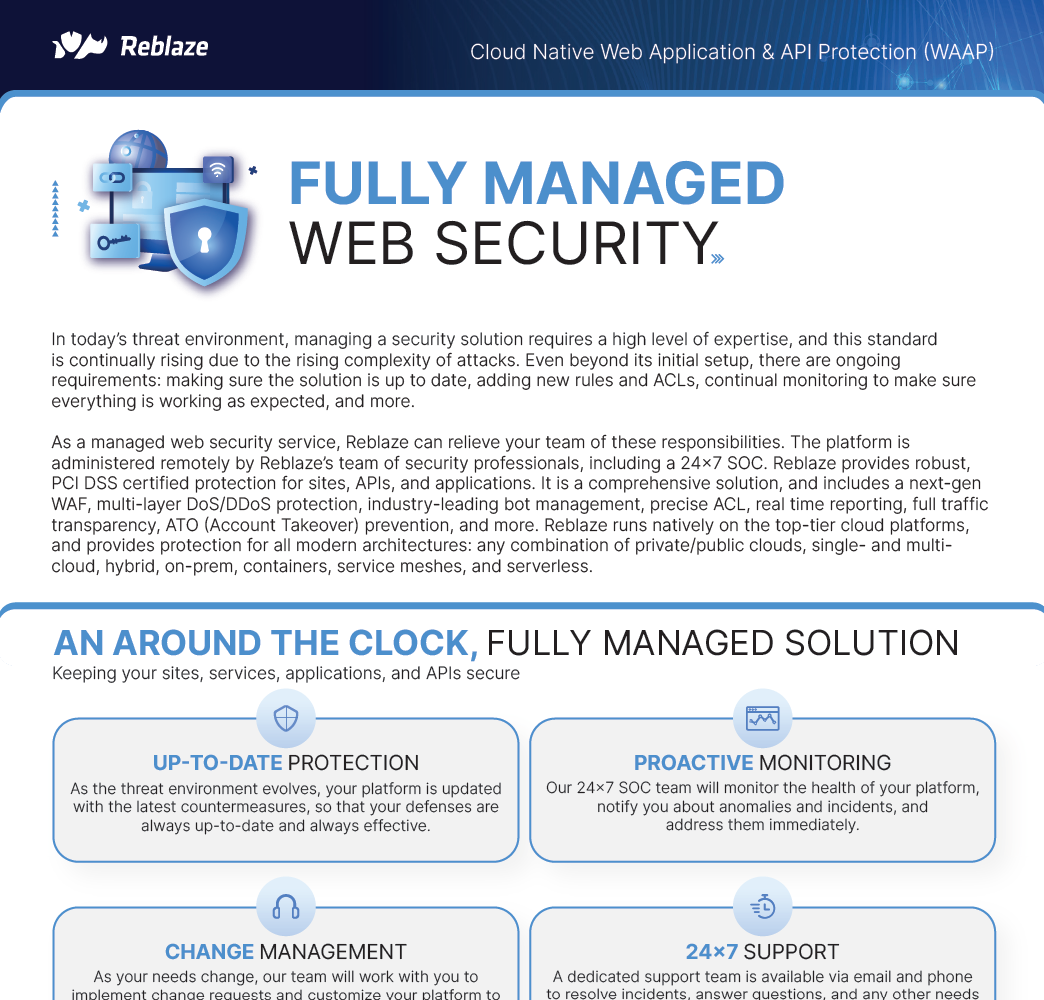 Fully Managed Web Security Datasheet