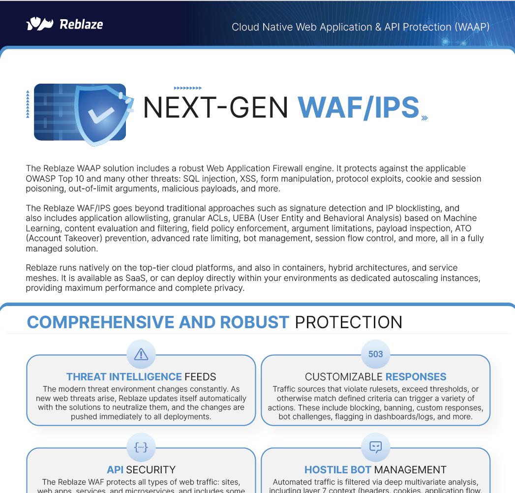WAF/IPS Datasheet